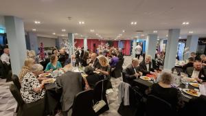 We celebrated 95 years of doing good in the community with a meal, a few drinks with 80 of our guests at the Village Hotel in Warrington. 